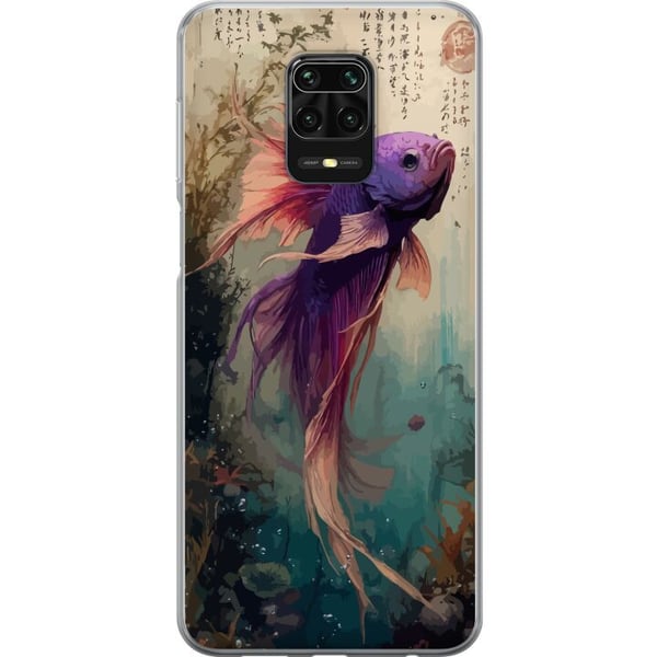 Yhteensopiva Puhelinkuori Xiaomi Redmi Note 9S Aasialainen koikala japanilainen akvaario