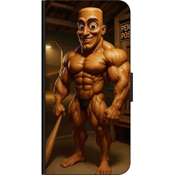 Kompatibelt Lommeboketui til Samsung Galaxy A03s Italiensk Brainrot-illustrasjon – Humoristisk trefigur i unik kunststil