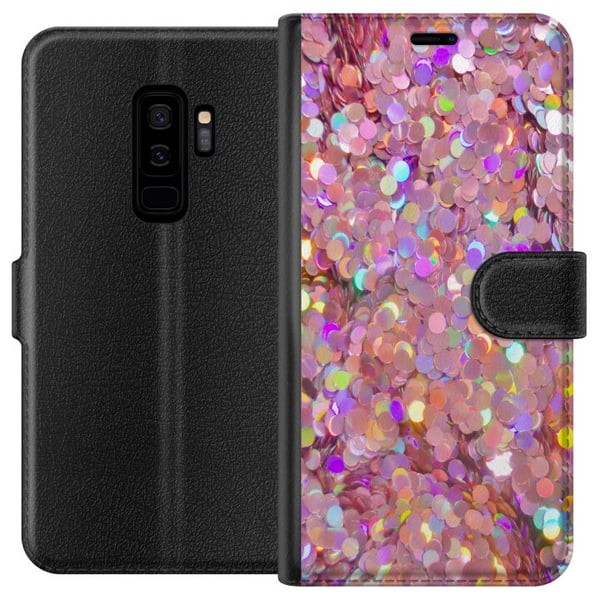 Yhteensopiva Lompakkokotelo Samsung Galaxy S9+ Kimalteleva Yhteensopiva Lompakkokotelo Samsung Galaxy S9+ Kimalteleva