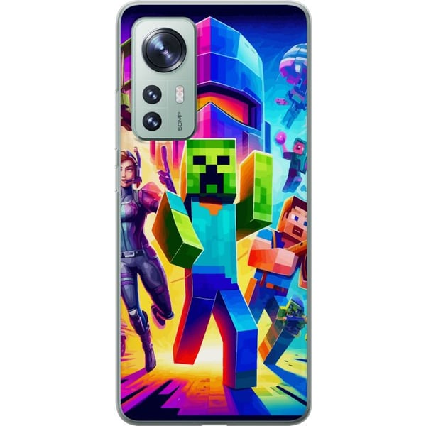 Yhteensopiva Puhelinkuori Xiaomi 12 Fortnite vs Minecraft