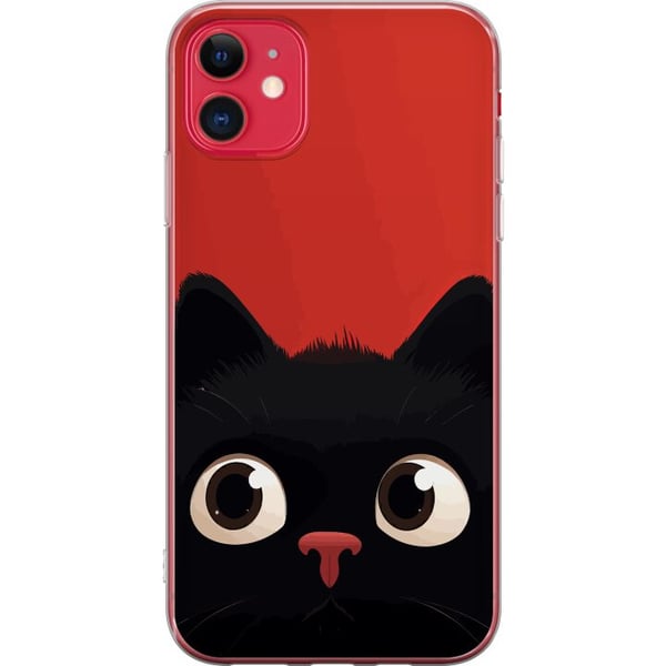 Yhteensopiva Puhelinkuori Apple iPhone 11 Leikkisä Kissa