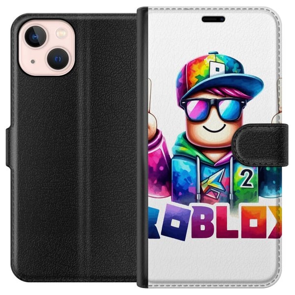 Kompatibelt Lommeboketui til Apple iPhone 13 mini Roblox Kompatibelt Lommeboketui til Apple iPhone 13 mini Roblox