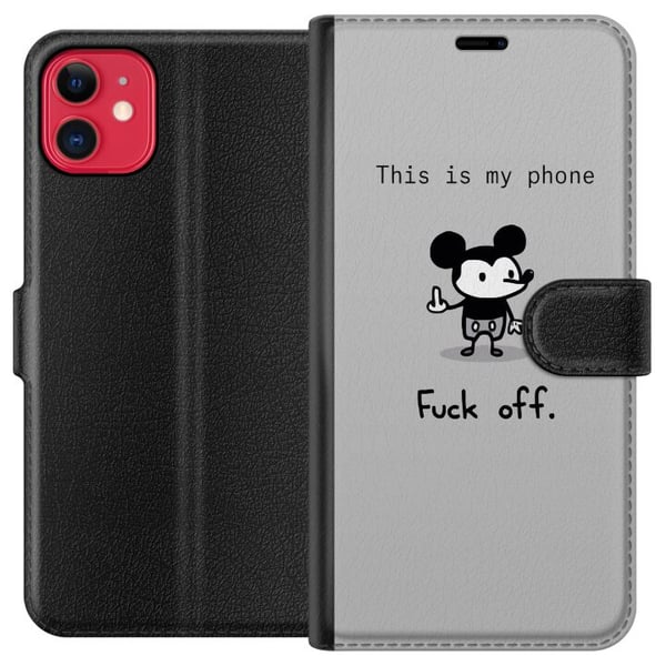 Kompatibel Tegnebogsetui til Apple iPhone 11 Kækt citat Fuck af trendtekst Kompatibel Tegnebogsetui til Apple iPhone 11 Kækt citat Fuck af trendtekst