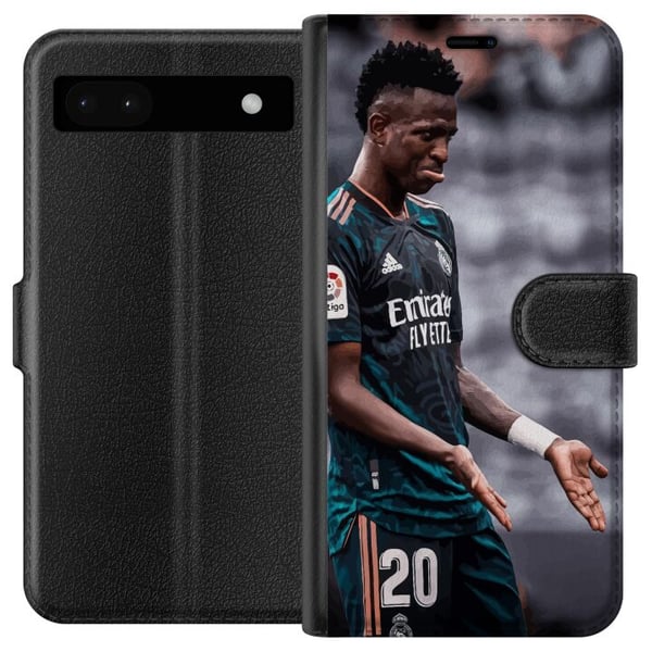 Yhteensopiva Lompakkokotelo Google Pixel 6a Vinicius Junior, brasilialainen jalkapallotähti