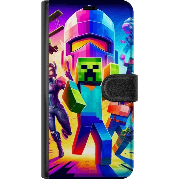 Kompatibelt Lommeboketui til Samsung Galaxy S20 FE Fortnite vs Minecraft