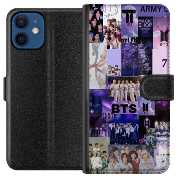 Kompatibel Tegnebogsetui til Apple iPhone 12 mini BTS Kompatibel Tegnebogsetui til Apple iPhone 12 mini BTS