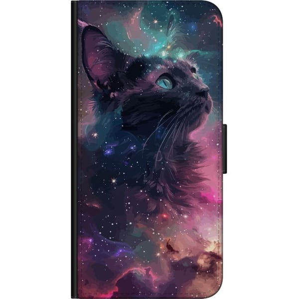 Kompatibelt Lommeboketui til Samsung Galaxy A03s Katten i Galaksen
