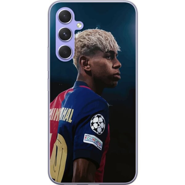 Yhteensopiva Puhelinkuori Samsung Galaxy A54 Lamine Yamal - Barcelonan ihmelapsi fokuksessa