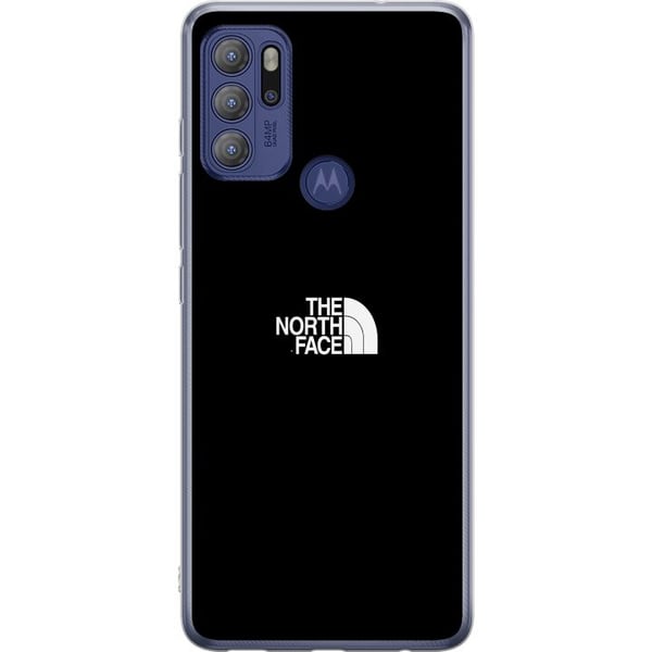 Kompatibel Mobilcover til Motorola Moto G60S The North Face-logo i sort-hvidt, tidløst outdoor-inspireret design, der symboliserer styrke, frihed og