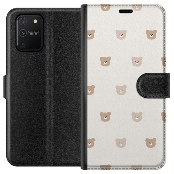 Kompatibelt Lommeboketui til Samsung Galaxy S10 Lite Teddybakgrunn - søte teddybjørner mot en myk bakgrunn Kompatibelt Lommeboketui til Samsung Galaxy S10 Lite Teddybakgrunn - søte teddybjørner mot en myk bakgrunn