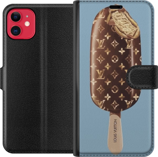 Kompatibelt Plånboksfodral till Apple iPhone 11 Lyxig glasspinne i chokladbrunt mönster exklusiv design för trendig och modern look