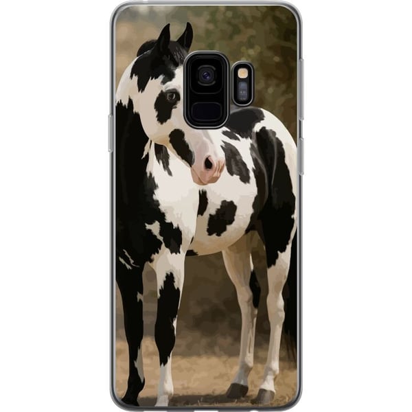 Kompatibelt Mobilskal till Samsung Galaxy S9 Vacker Häst – elegant illustration av hästmotiv Kompatibelt Mobilskal till Samsung Galaxy S9 Vacker Häst – elegant illustration av hästmotiv