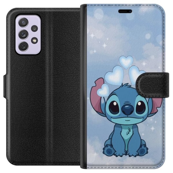 Kompatibel Tegnebogsetui til Samsung Galaxy A52s 5G Stitch Hoppende Glæde - Sjovt Design til Gave