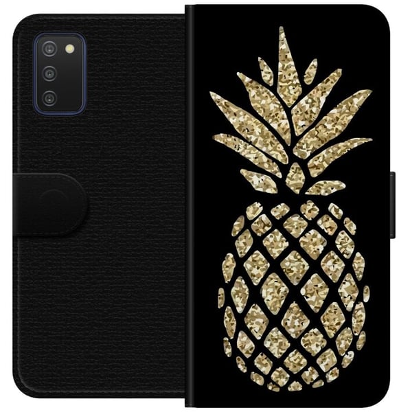 Kompatibelt Lommeboketui til Samsung Galaxy A03s Ananas