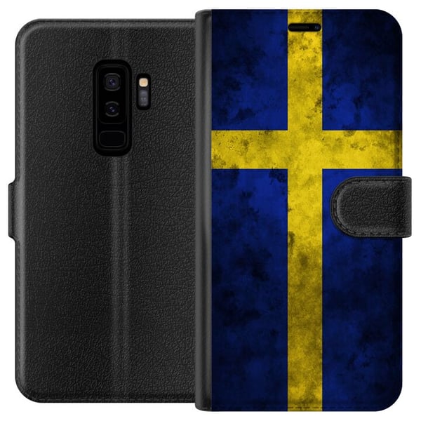 Kompatibelt Lommeboketui til Samsung Galaxy S9+ Sverige Flag Kompatibelt Lommeboketui til Samsung Galaxy S9+ Sverige Flag