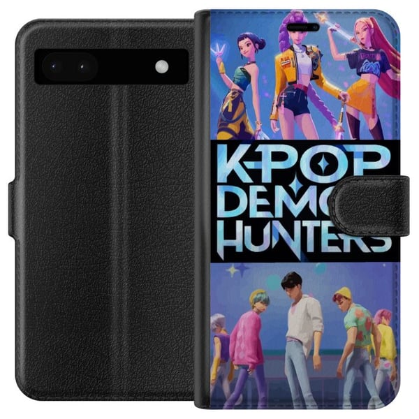 Yhteensopiva Lompakkokotelo Google Pixel 6a Kpop Demon Hunters korealainen idolibändi juliste anime pelaaminen fantasia piirretty retrotyyli fanitaid
