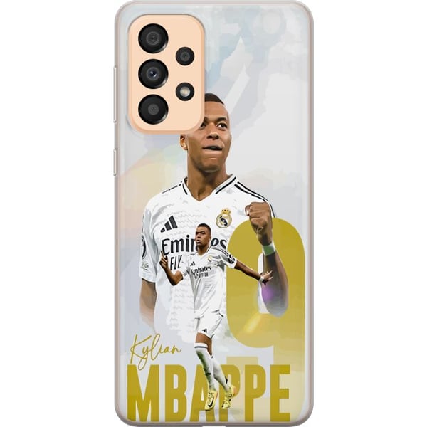 Kompatibel Mobilcover til Samsung Galaxy A33 5G Kylian Mbappé Real Madrid Frankrig La Ligas førende målscorer hurtig angriber med eksplosivitet og ve