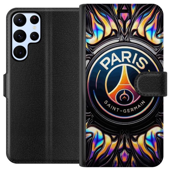 Kompatibel Tegnebogsetui til Samsung Galaxy S22 Ultra 5G Paris Saint-Germain