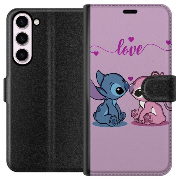 Kompatibel Tegnebogsetui til Samsung Galaxy S23+ Lilo & Stitch – Angel Edition