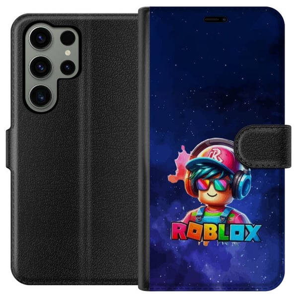 Kompatibel Tegnebogsetui til Samsung Galaxy S23 Ultra Roblox Space Explorer-design futuristisk rumtema med farverige detaljer spilfornemmelse og neon Kompatibel Tegnebogsetui til Samsung Galaxy S23 Ultra Roblox Space Explorer-design futuristisk rumtema med farverige detaljer spilfornemmelse og neon