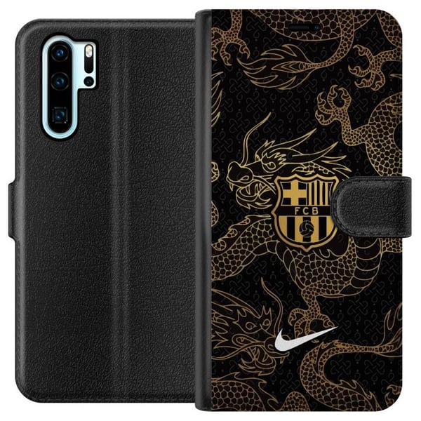 Yhteensopiva Lompakkokotelo Huawei P30 Pro FC Barcelona