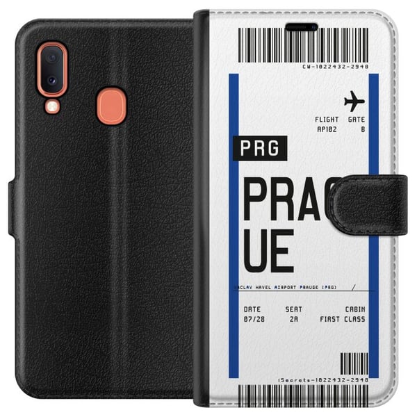 Kompatibelt Plånboksfodral till Samsung Galaxy A20e Prag Kompatibelt Plånboksfodral till Samsung Galaxy A20e Prag