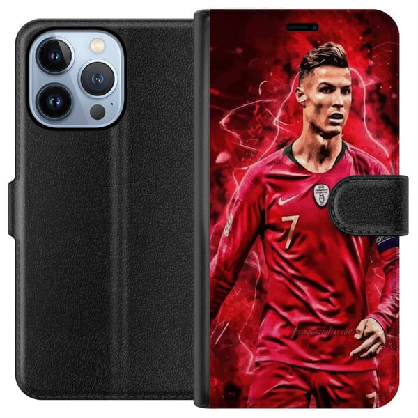 Yhteensopiva Lompakkokotelo Apple iPhone 13 Pro Ronaldon Taidot - CR7 Suunnittelu Aidolle Kannattajalle