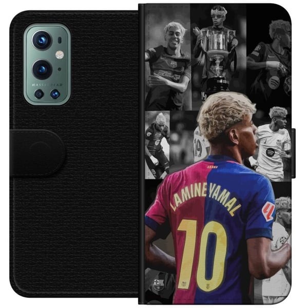 Kompatibelt Lommeboketui til OnePlus 9 Pro FCB Yamal Barcelona fremtidens fotballstjerne