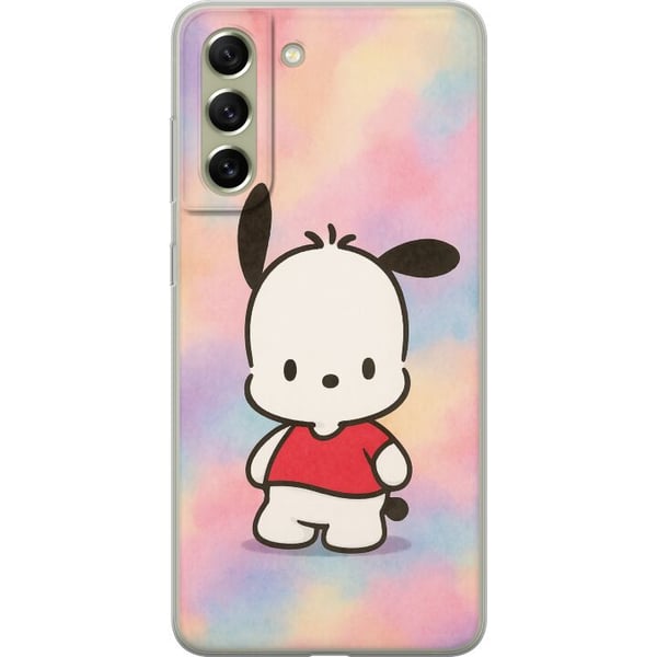 Kompatibel Mobilcover til Samsung Galaxy S21 FE 5G Kawaii Sanrio Pochacco