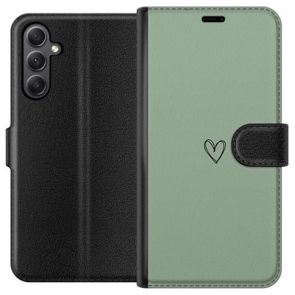 Kompatibel Tegnebogsetui til Samsung Galaxy S23 FE Hjerte Kompatibel Tegnebogsetui til Samsung Galaxy S23 FE Hjerte
