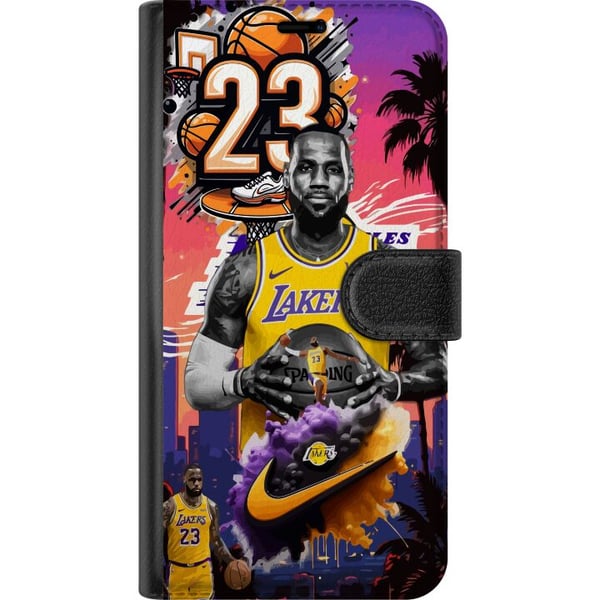 Kompatibelt Plånboksfodral till Samsung Galaxy A32 5G Basketinspirerad artwork med nummer 23 och actionkänsla – kraftfull sportillustration med dynam