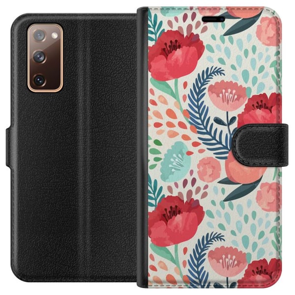 Kompatibelt Lommeboketui til Samsung Galaxy S20 FE Planteliv Kompatibelt Lommeboketui til Samsung Galaxy S20 FE Planteliv