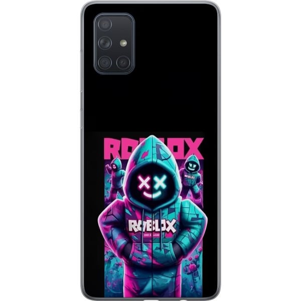 Kompatibel Mobilcover til Samsung Galaxy A71 Neon Roblox-hættetrøje med coolt gamingmotiv, lysende farver og futuristisk look