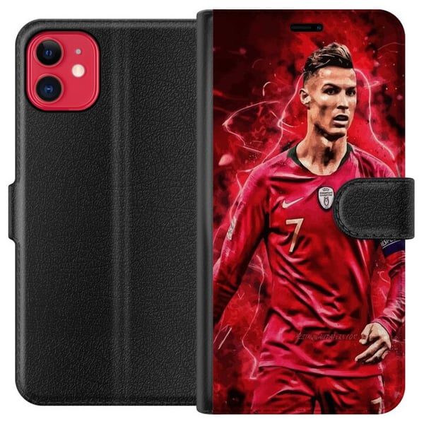 Kompatibel Tegnebogsetui til Apple iPhone 11 Ronaldo Færdigheder - CR7 Design for Ægte Fans Kompatibel Tegnebogsetui til Apple iPhone 11 Ronaldo Færdigheder - CR7 Design for Ægte Fans