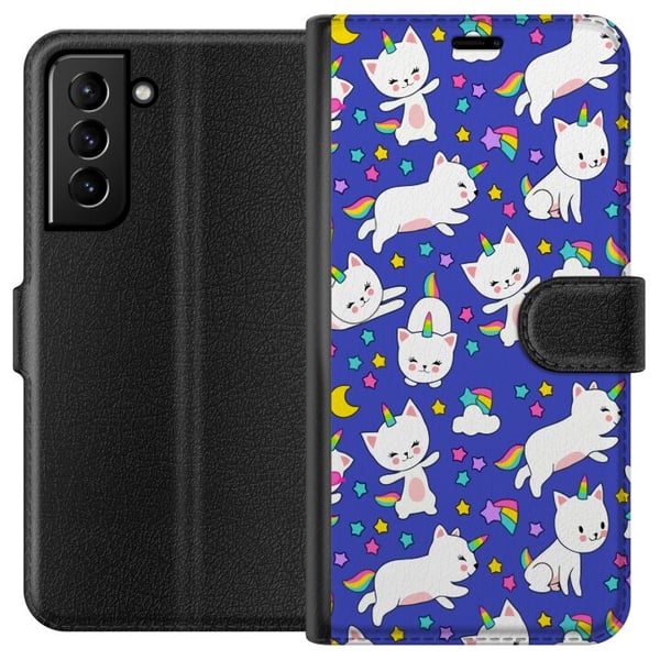 Yhteensopiva Lompakkokotelo Samsung Galaxy S21+ 5G  Kissakirnu