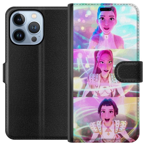 Yhteensopiva Lompakkokotelo Apple iPhone 13 Pro KPop Demon Hunters keräilynukke rajoitettu painos