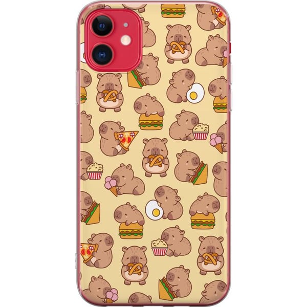 Yhteensopiva Puhelinkuori Apple iPhone 11 Kawaii capybara puhelinkotelo useilla söpöillä hahmoilla