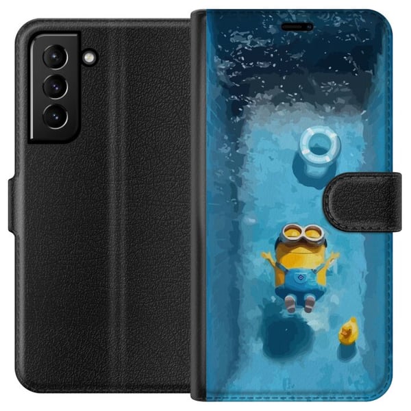 Kompatibelt Lommeboketui til Samsung Galaxy S21+ 5G Minions Grusomme meg tegnefilm Kompatibelt Lommeboketui til Samsung Galaxy S21+ 5G Minions Grusomme meg tegnefilm