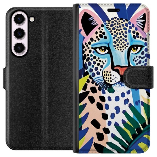 Kompatibel Tegnebogsetui til Samsung Galaxy S23+ Livlig Leopard