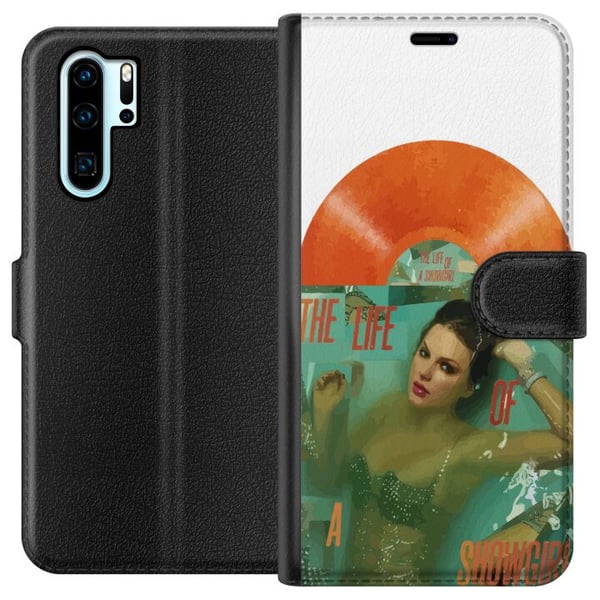 Yhteensopiva Lompakkokotelo Huawei P30 Pro Taylor Swift The Life of a Showgirl – Vaaleanpunainen popdiiva glitterissä ja glamourissa