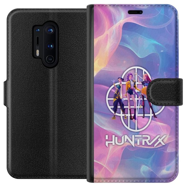 Kompatibel Tegnebogsetui til OnePlus 8 Pro KPop Demon Hunters 2 HuntrX pastelmotiv med bløde farver og futuristisk stil