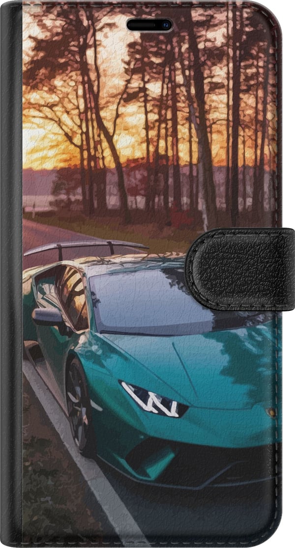 Kompatibel Tegnebogsetui til Samsung Galaxy S23 Lamborghini Superbil Racing Sportsbil