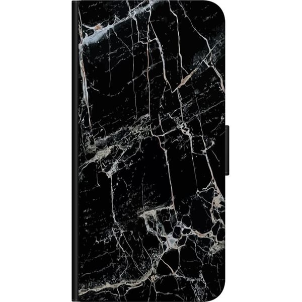 Kompatibel Tegnebogsetui til OnePlus 9 Pro Svart Marmor