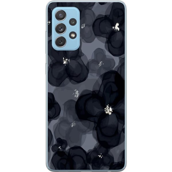 Kompatibelt Mobildeksel til Samsung Galaxy A52 5G Abstrakt mørkt blomstermønster i svartgrå toner med en elegant, dramatisk og moderne følelse Kompatibelt Mobildeksel til Samsung Galaxy A52 5G Abstrakt mørkt blomstermønster i svartgrå toner med en elegant, dramatisk og moderne følelse