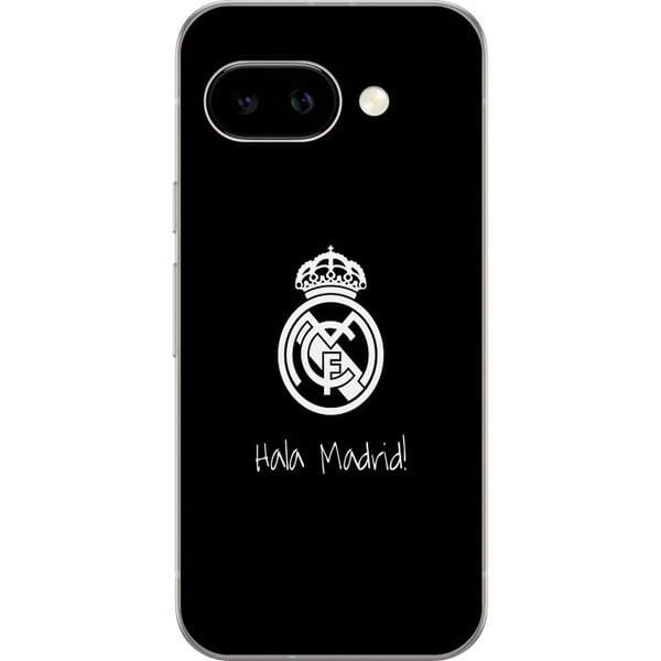 Kompatibelt Mobildeksel til Google Pixel 9a Real Madrid Emblem Fotball Stolthet Hvit Gull Klubbmerke Champions La Liga Fans Ikonisk Sport