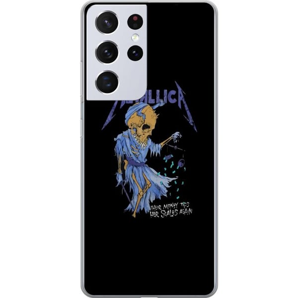 Kompatibelt Mobildeksel til Samsung Galaxy S21 Ultra 5G Metallica Rockeband Musikk Hardrock Kompatibelt Mobildeksel til Samsung Galaxy S21 Ultra 5G Metallica Rockeband Musikk Hardrock