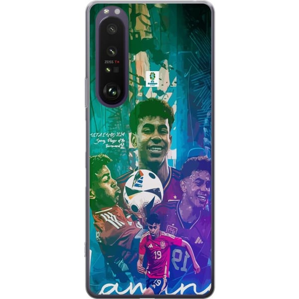 Kompatibel Mobilcover til Sony Xperia 1 III Lamine Yamal-fodboldmotiv med inspiration fra Barcelona og Spanien i farverig stil