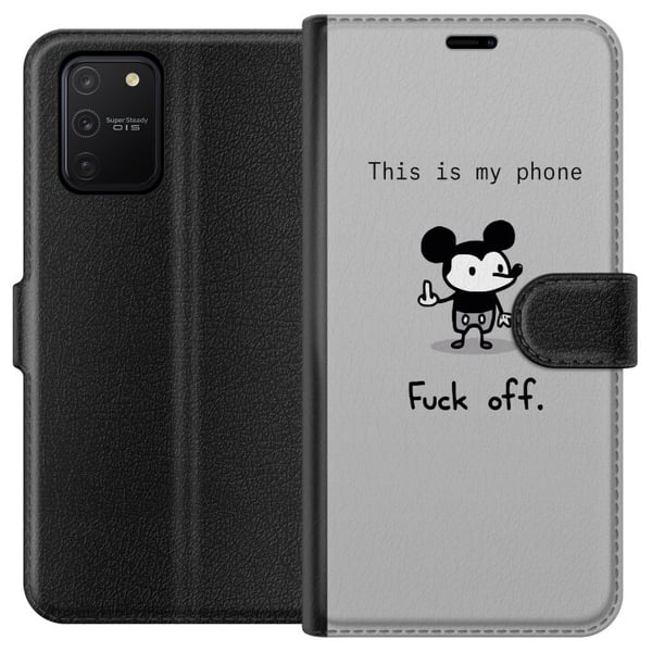 Kompatibelt Lommeboketui til Samsung Galaxy S10 Lite Kjepphøyt sitat Fuck off trendtekst Kompatibelt Lommeboketui til Samsung Galaxy S10 Lite Kjepphøyt sitat Fuck off trendtekst
