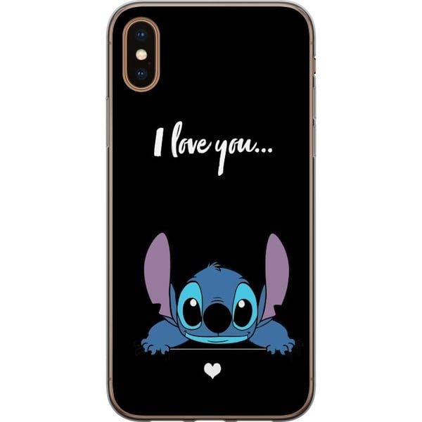 Yhteensopiva Puhelinkuori Apple iPhone XS Stitch Minä Rakastan Sinua Yhteensopiva Puhelinkuori Apple iPhone XS Stitch Minä Rakastan Sinua