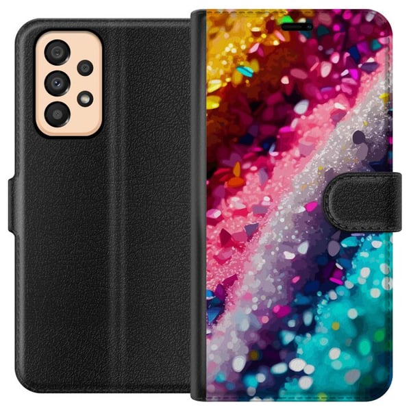 Yhteensopiva Lompakkokotelo Samsung Galaxy A33 5G Glitter